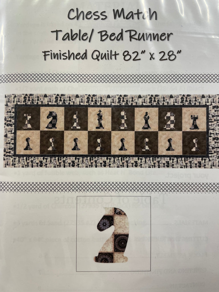 Chess Match Table / Bed Runner