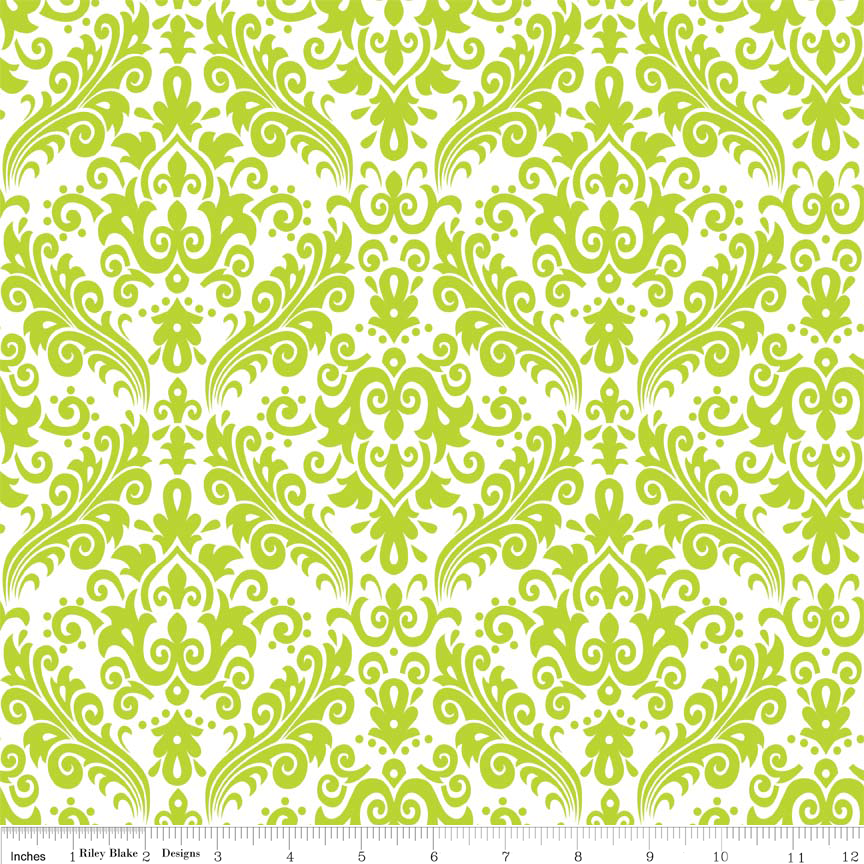 Damask- Green