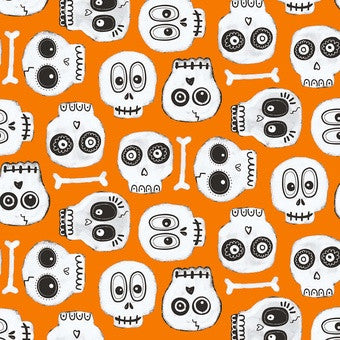 Boo Crew- Skulls Orange