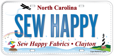 Fabric License Plate